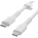 "Belkin Flex USB-C/USB-C Kabel, Schnellladen bis 60W, 2m, weiß"