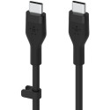 "Belkin Flex USB-C/USB-C Kabel, Schnellladen bis 60W,1m schwarz"