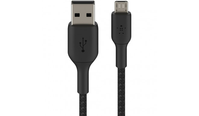 "Belkin Micro-USB-Kabel ummantelt, 1m, schwarz"