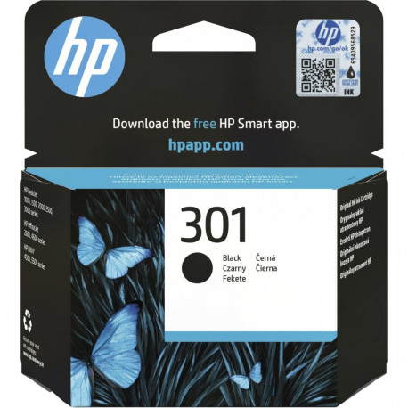 "HP 301 original Ink cartridge CH561EE UUS black standard capacity 3ml 190 pages 1-pack"