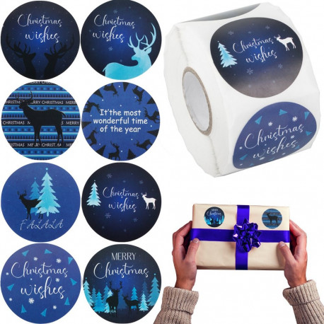 Jõulukleebised kingituste jaoks 500 tk