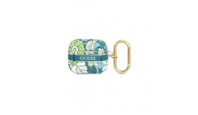 Guess case for Airpods 3 GUA3HHFLN green Flower