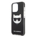 Karl Lagerfeld TPE Choupette Head Case for iPhone 13 Pro Black