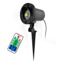 Waterproof laser projector for garden and home - projection of snowflakes and stars