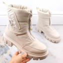Filippo W PAW498B insulated zippered snow boots, beige (40)