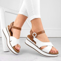 Vinceza W JAN303 white wedge sandals (40)