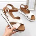 Vinceza W JAN303 white wedge sandals (40)