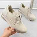 Comfortable Remonte W RKR693 beige sports shoes (41)