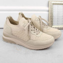 Comfortable Remonte W RKR693 beige sports shoes (41)