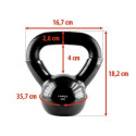 Kettlebell cast iron Black HMS KNV06 6kg