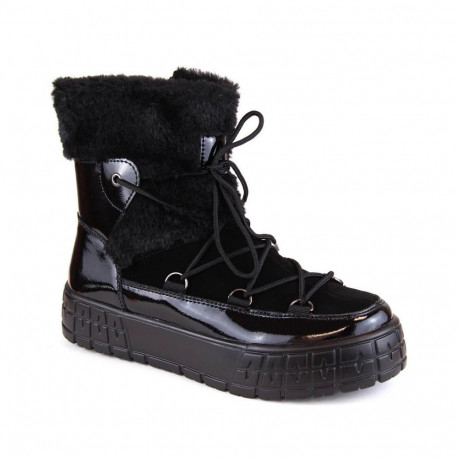 Filippo W PAW475A insulated leather platform boots, black (37)