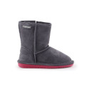 BearPaw Emma Toddler Zipper Jr 608TZ-903 Charcoal Pomberry winter shoes (EU 28)