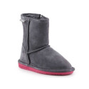 BearPaw Emma Toddler Zipper Jr 608TZ-903 Charcoal Pomberry winter shoes (EU 28)