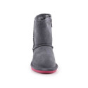 BearPaw Emma Toddler Zipper Jr 608TZ-903 Charcoal Pomberry winter shoes (EU 28)