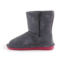 BearPaw Emma Toddler Zipper Jr 608TZ-903 Charcoal Pomberry winter shoes (EU 28)