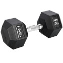 HMS HEX PRO 27.5 kg dumbbell