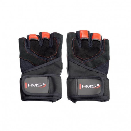 Black/Red HMS RST01 Gym Gloves Size XL