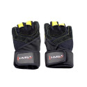 Black / Yellow HMS RST01 rM gym gloves