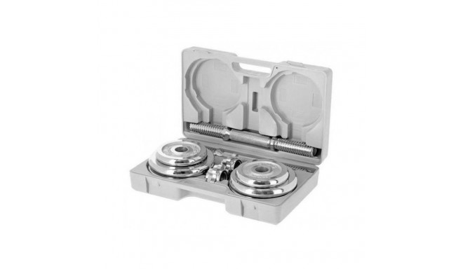 Barbells in a CHROME HMS 2x10kg STC20 case