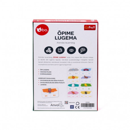 bo. arendav lauamäng "Õpime lugema" (eesti keeles)