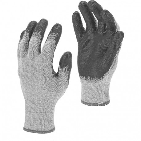 Lateksist hall-mustad kindad l212509p, 12 paari, "9", ce, lahti