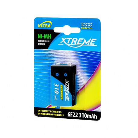 82-605# ni-mh 9v 310mah xtreme akumulaator