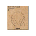 LOGITECH Zone Vibe Wireless Headset full size Bluetooth wireless USB-C via Bluetooth adapter graphit