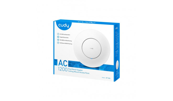 Wireless Access Point - Cudy AC1300 PoE Dual Band White
