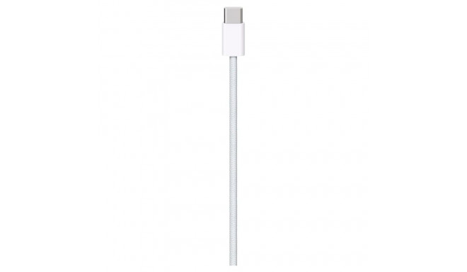 USB Kabel, USB-C Stecker > USB-C Stecker (weiß, 1 Meter, gesleevt)
