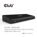 CLUB3D The CSV-1562 is an USB3.2 Gen1 Type-C Universal Triple 4K30Hz Charging Docking Station and is