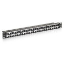 Equip 48-Port Keystone Cat.6 Unshielded Patch Panel, Black