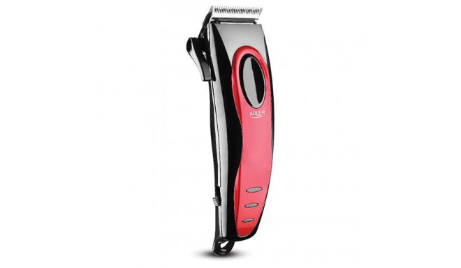 Adler AD 2825 hair trimmers/clipper Black, Red