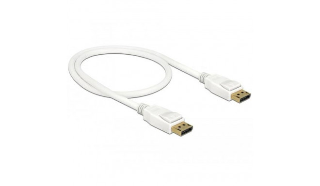 DeLOCK 85507 DisplayPort cable 0.5 m White