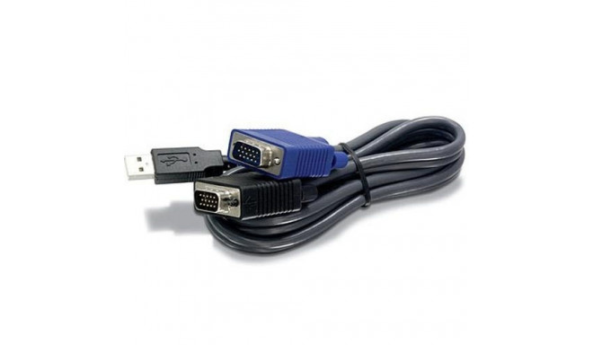 Trendnet 2.8m USB/VGA KVM KVM cable Black