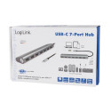 LogiLink UA0310 interface hub USB 3.2 Gen 1 (3.1 Gen 1) Type-C 5000 Mbit/s Grey