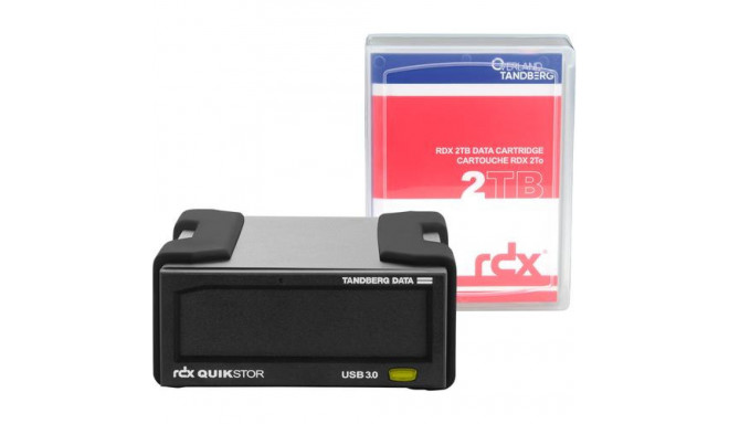 Overland-Tandberg O-T RDX External drive kit with 2TB HDD, black, USB3+