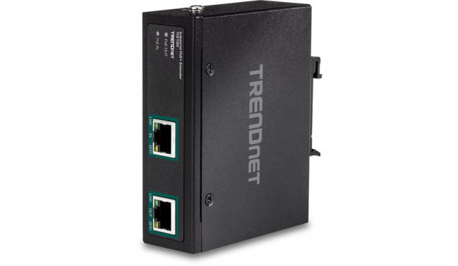 Trendnet TI-E100 network extender Network transmitter Black 10, 100, 1000 Mbit/s