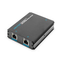 Digitus 1 Port zu 2 Port Fast Ethernet PoE+ Repeater, 802.3 af/at