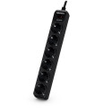 CyberPower B0620SC0-DE surge protector Black 6 AC outlet(s) 200 - 250 V 1.8 m