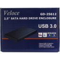 Inter-Tech Veloce GD-25612 Black 2.5&quot; USB powered