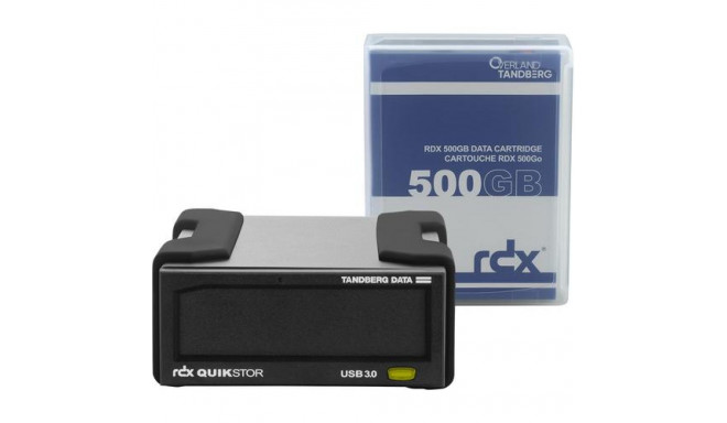 Overland-Tandberg O-T RDX External drive kit with 500GB HDD, black, USB3+