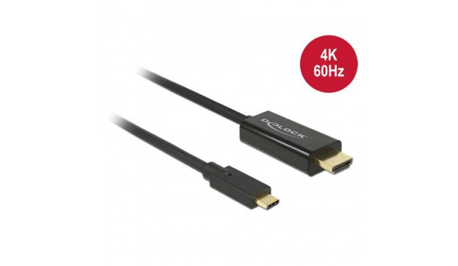 DeLOCK 85292 video cable adapter 3 m USB Type-C HDMI Black