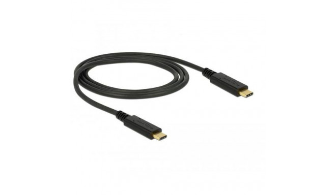 DeLOCK 83661 USB cable USB 3.2 Gen 2 (3.1 Gen 2) 1 m USB C Black