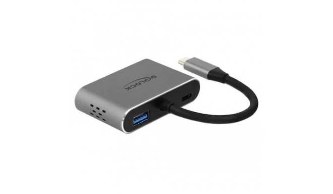 DeLOCK 64074 notebook dock/port replicator USB 3.2 Gen 1 (3.1 Gen 1) Type-C Grey