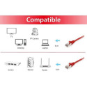 Equip Cat.6A S/FTP Patch Cable, 20m, Red
