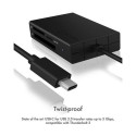 ICY BOX IB-CR401-C3 card reader USB 3.2 Gen 1 (3.1 Gen 1) Type-C Black