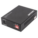 Intellinet Gigabit PoE+ Media Converter, 1 x 1000Base-T RJ45 Port to 1 x SFP Port, PoE+ Injector