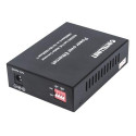 Intellinet Gigabit PoE+ Media Converter, 1 x 1000Base-T RJ45 Port to 1 x SFP Port, PoE+ Injector