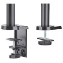 Manhattan TV &amp; Monitor Mount, Desk, Full Motion (Gas Spring), 1 screen, Screen Sizes: 10-27&