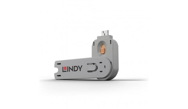 Lindy USB Type A Port Blocker Key, Orange